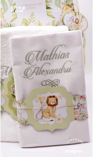 Trusou botez cu leuti elefanti zebre maimutele inspirat din cartea junglei Jungle Friends 2